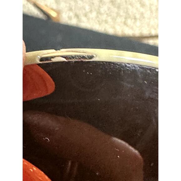 OLIVER PEOPLES BLONDELL COLLECTION Gold Titanium Brown Beige Sunglass 1102ST - Picture 7 of 7